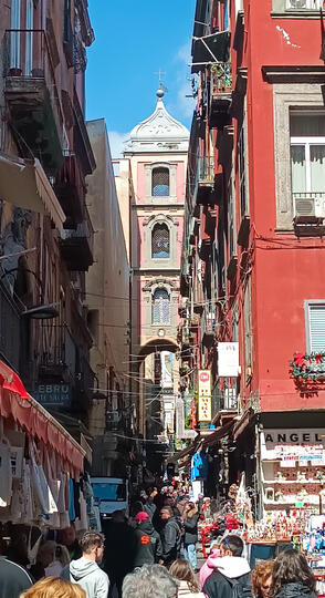 Naples, St. Gregorio Armeno street Naples, St. Gregorio Armeno street